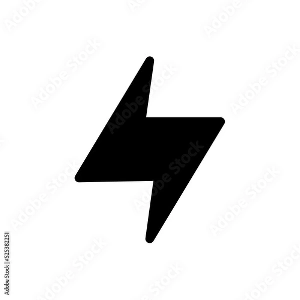 Obraz lighning icon vector illustration logo template for many purpose. Isolated on white background.
