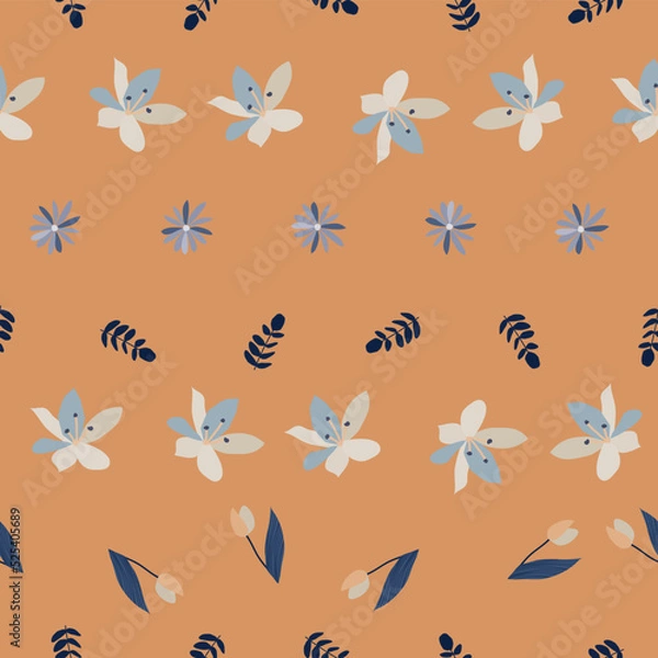 Fototapeta Flower Leaf Seamless Pattern
