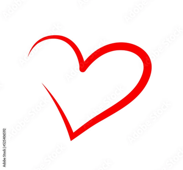 Obraz Czerwone serduszko