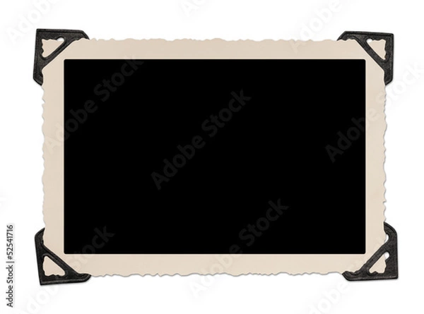 Obraz Blank photo frame with corner tabs