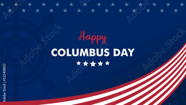 Fototapeta columbus day background for presentation
