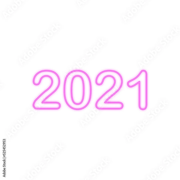 Obraz 2021 neon banner
