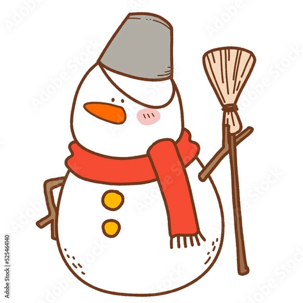 Fototapeta Funny Snowman