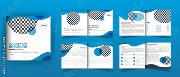 Obraz Bifold 8 pages square brochure design