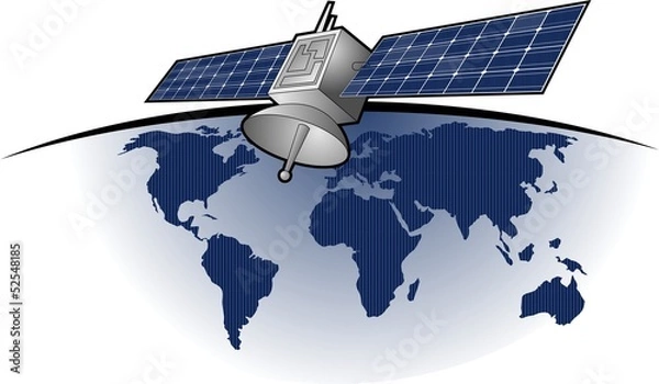 Obraz Global satellite communication