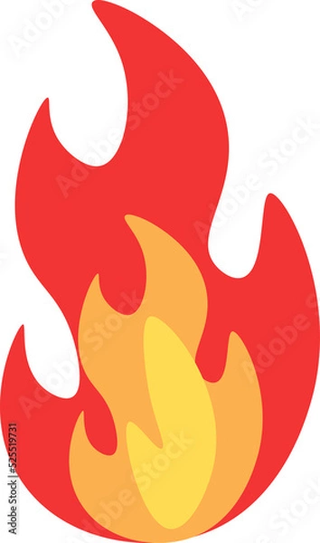 Obraz fire design illustration isolated on transparent background