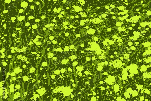 Fototapeta カモフラージュ柄のような、泥ハネカラーの迷彩模様