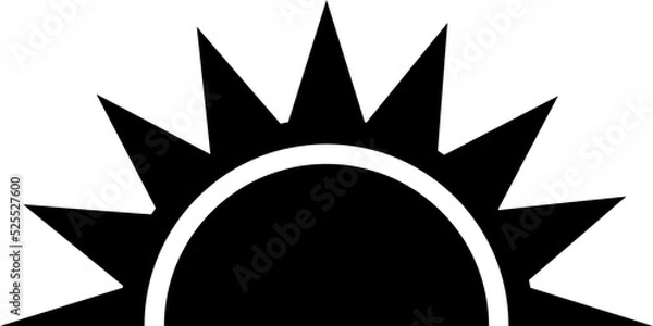 Fototapeta sunrise vector design illustrated isolated on transparent illustration 