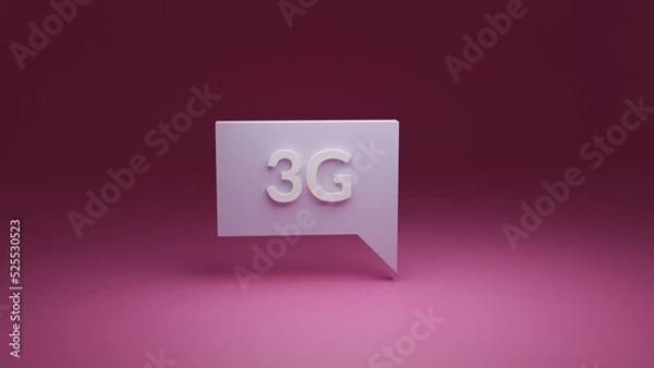 Obraz Modern style 3D render 3G icon