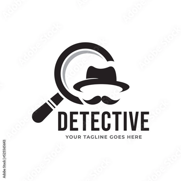 Obraz Detective logo design vector template.