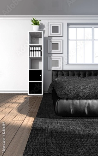 Fototapeta modern bedroom interior - Wohndesign - Schlafzimmer