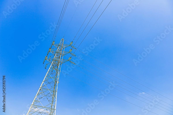 Obraz 青空にそびえる鉄塔