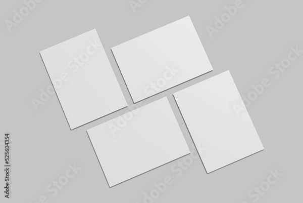 Fototapeta Postcard Blank Mockup