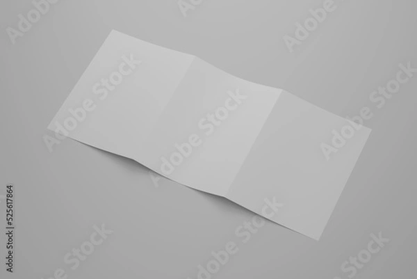 Fototapeta Blank a5 trifold mockup