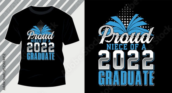 Obraz Back to school graduation education typography trendy vintage retro custom tshirt design vector graphic