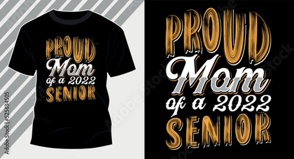 Obraz Back to school graduation education typography trendy vintage retro custom tshirt design vector graphic