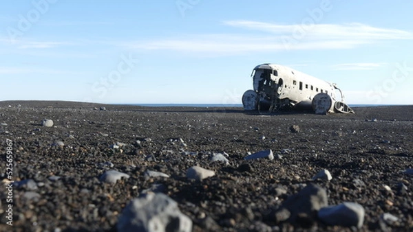 Obraz Flugzeugwrack am Strand