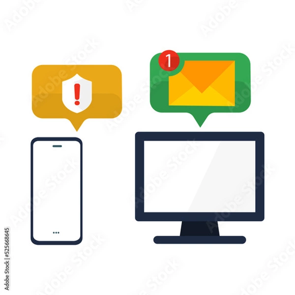 Fototapeta icon of transferring files from one medium to another, vector illustration