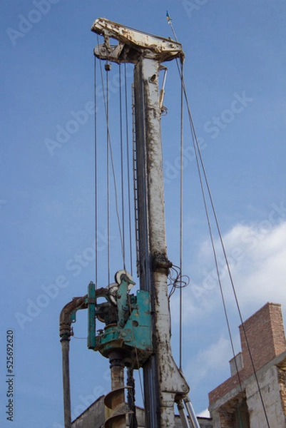 Fototapeta drilling rig construction