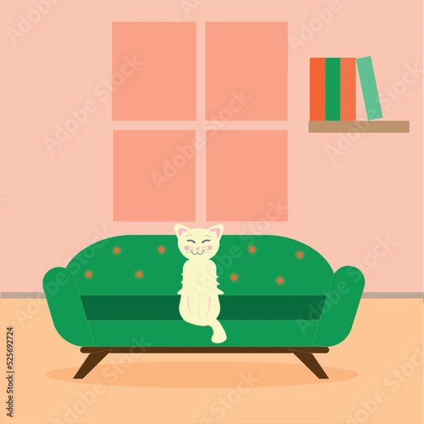 Obraz Pet is waiting for the owner of the house