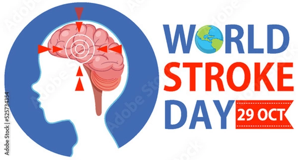 Obraz World Stroke Day Banner Design