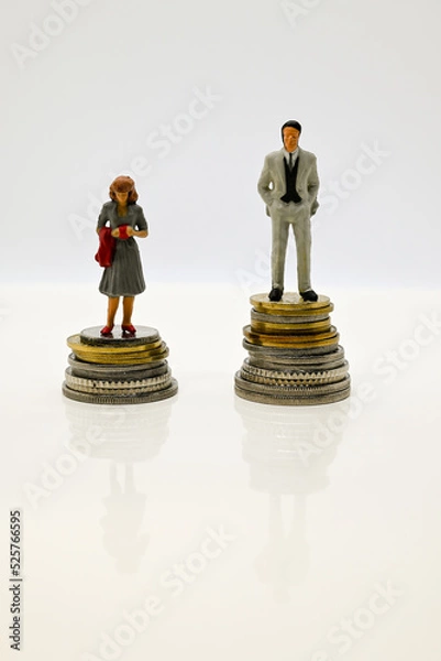 Fototapeta 男女の賃金格差