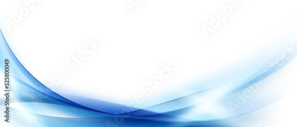 Fototapeta abstract blue wave background modern vector illustration design