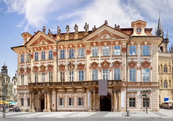 Obraz Kinsky Palace in Prague. Czhech Republic.