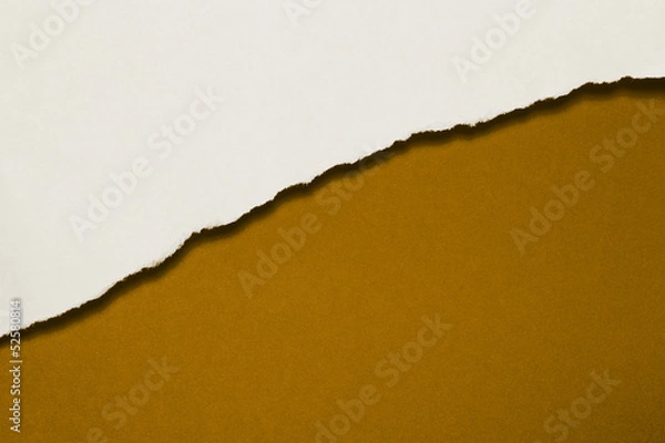 Obraz Papierfransen, diagonal, weiss, braun