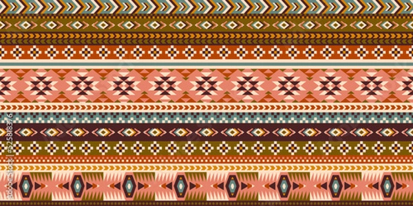 Fototapeta Flat design peruvian pattern. Tribal vector illustration