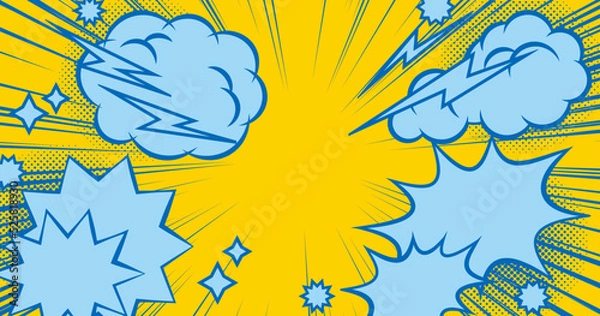 Obraz アメコミ風背景