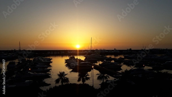 Obraz sunset over the river