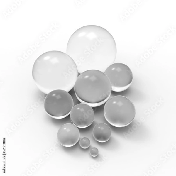 Fototapeta Abstract background with sphere isolated