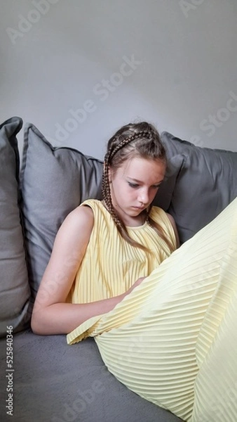 Obraz person sleeping on a sofa