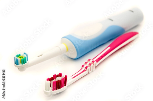 Obraz Toothbrushes head to head