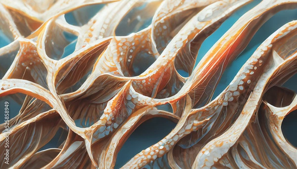 Fototapeta 3D render abstract ocean background design