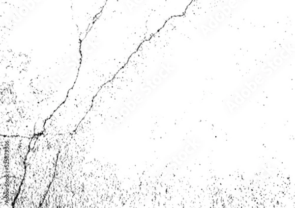 Obraz Distress grunge texture abstract background vector. Abandoned road, old dirty sidewalk. Aged cement, battered pavement. Black and white damaged footpath, crack concrete, bad condition rough wall art.