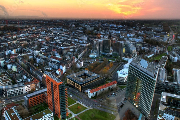 Obraz Düsseldorf - Luftaufnahme