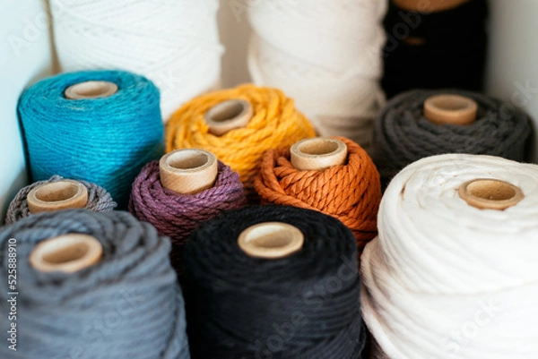 Fototapeta Craft Materials For A Macrame Project