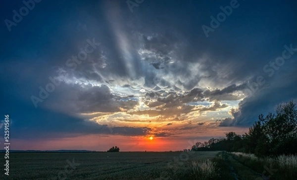Obraz Zachód po burzy