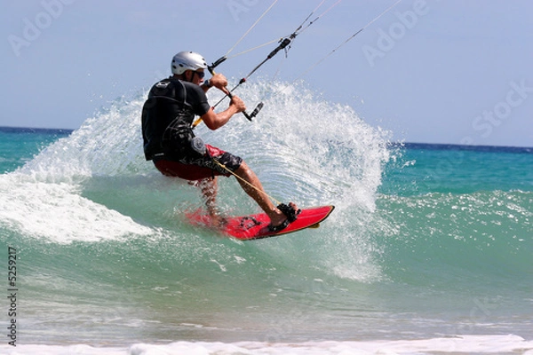 Obraz kitesurfing