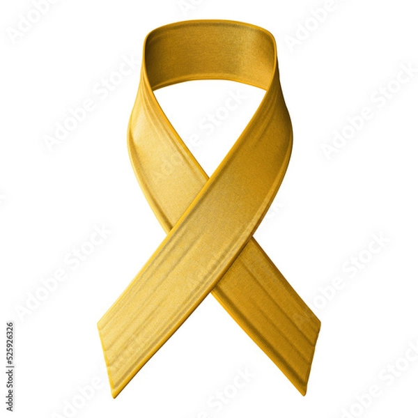 Obraz 3d yellow ribbon for yellow september