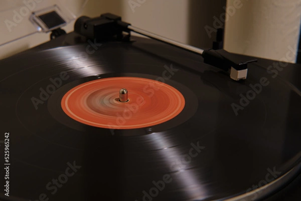 Obraz Music Record Playing Spinning Motion Blur 