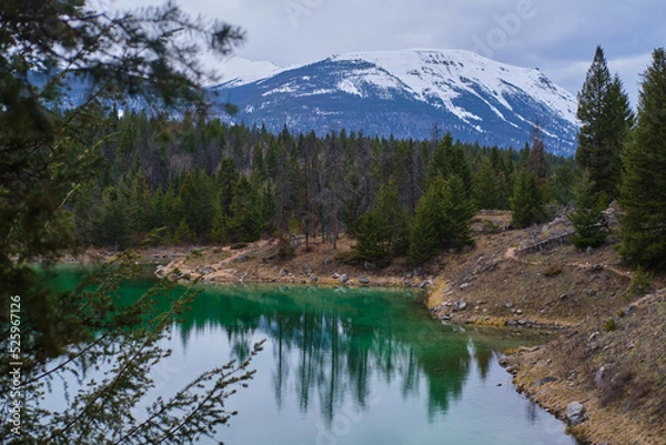Obraz lake in the mountains , Alberta, Canada