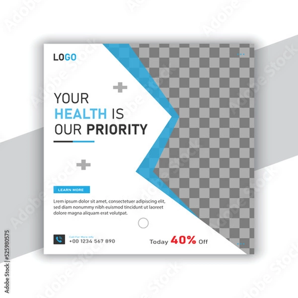 Obraz Doctors social media post template