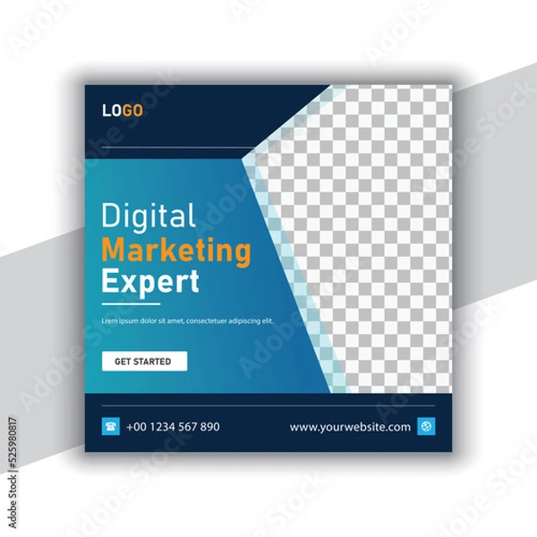 Obraz Digital marketing agency post template