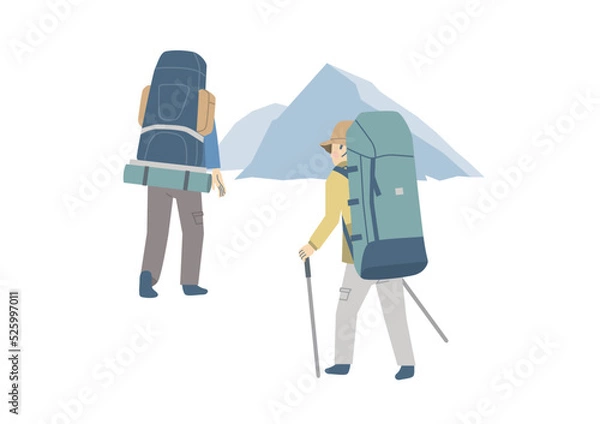 Obraz 登山を楽しむ人