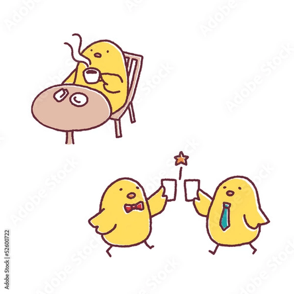 Fototapeta ひよこブレイクタイム