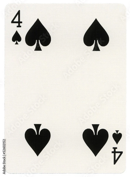 Obraz Playing Card - Four of Spades
