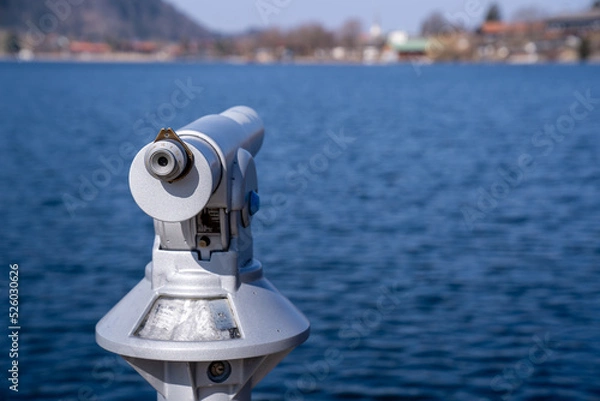 Obraz telescope overlooking the sea
